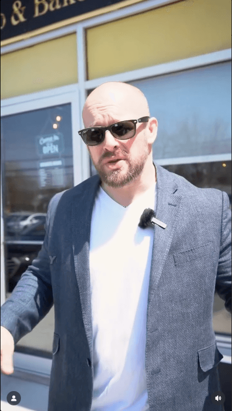 Chris reviewing local Sackville restaurants